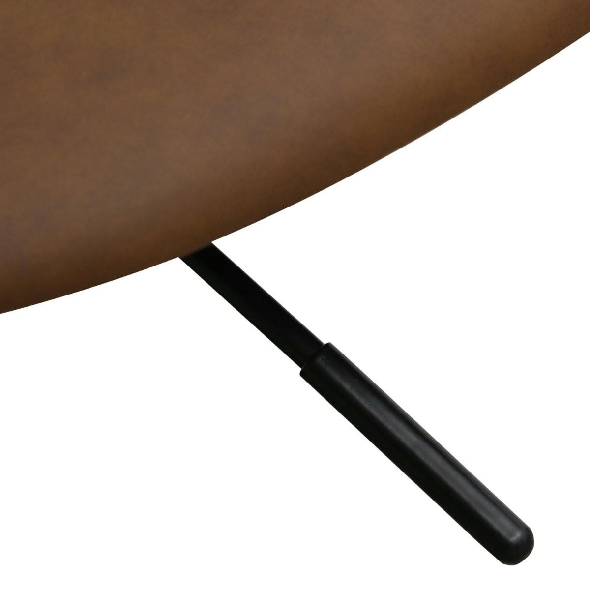 DREHSTUHL höhenverstellbar in Kunstleder Dunkelbraun - Schwarz/Braun, Textil/Metall (54/71/57cm) - Furnhouse