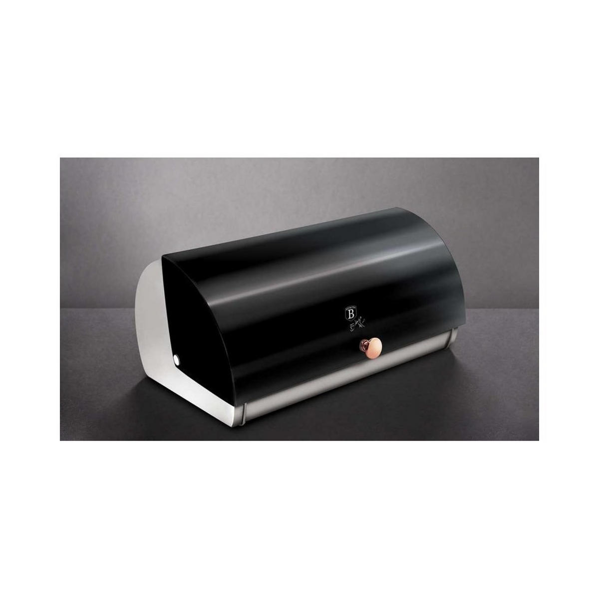 BROTKASTEN Schwarz 38/28/18.5 cm BH6728 - Schwarz, Metall (28/18.5/38cm) - Berlinger Haus