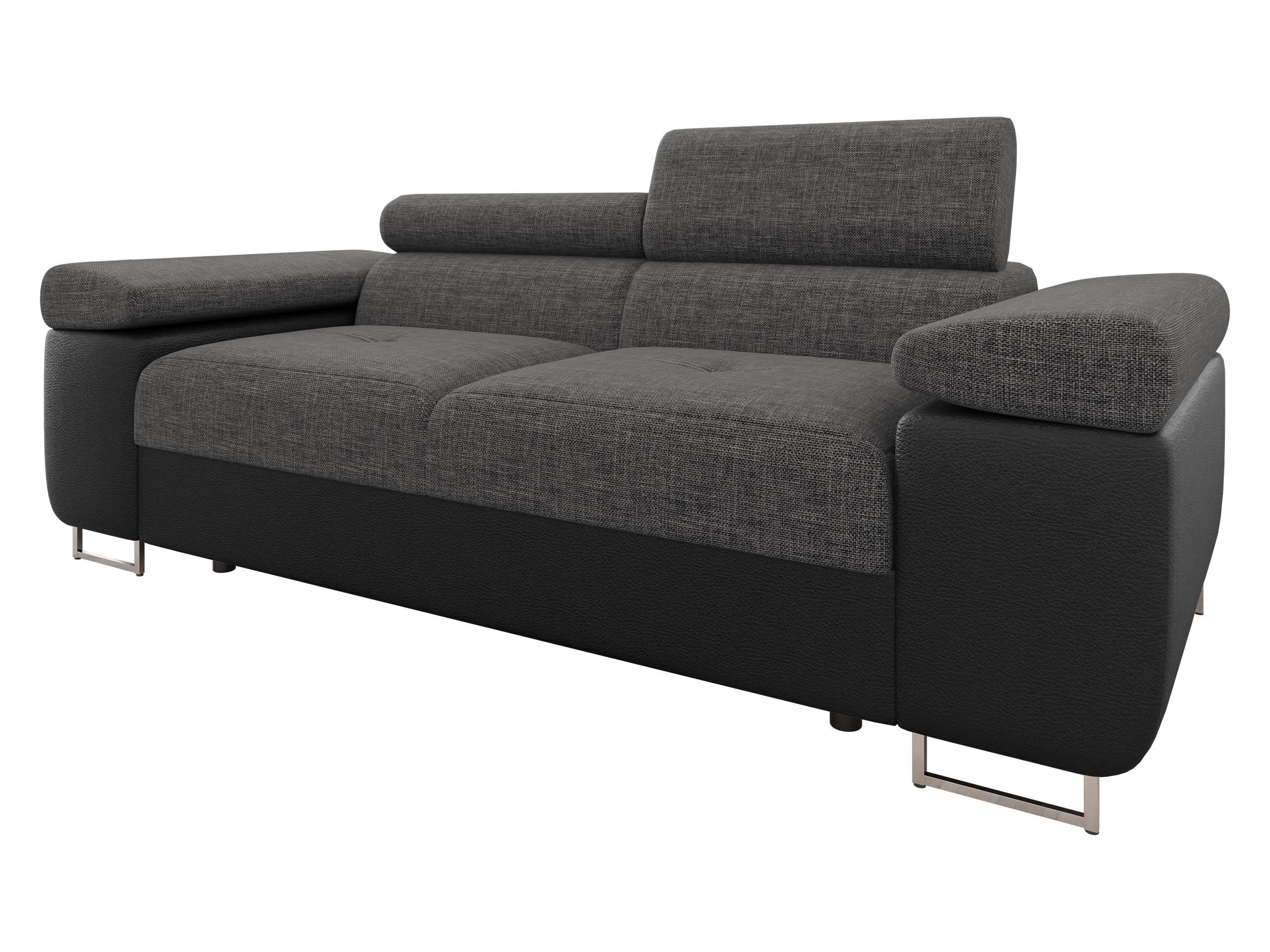 SOFA Torezio 2 - Dunkelgrau, Holz/Textil (198/90/102cm) - MIRJAN24