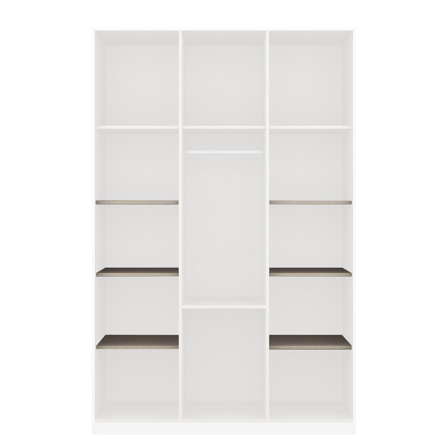 ZUBEHÖRPAKET FÜR DREHTÜRENSCHRANK - Beige, Holzwerkstoff (136/1/1cm) - home24