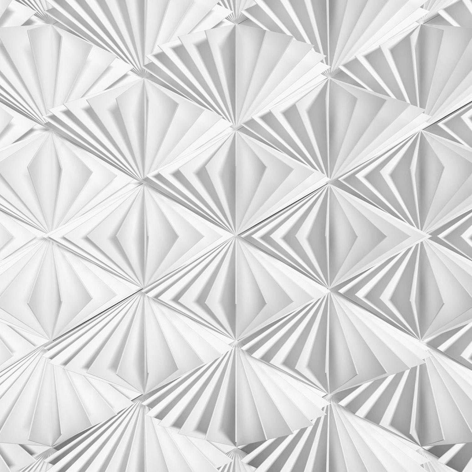 FOTOTAPETE 3d 368 x 254 cm - Weiß, Papier (368/254cm) - Sanders & Sanders