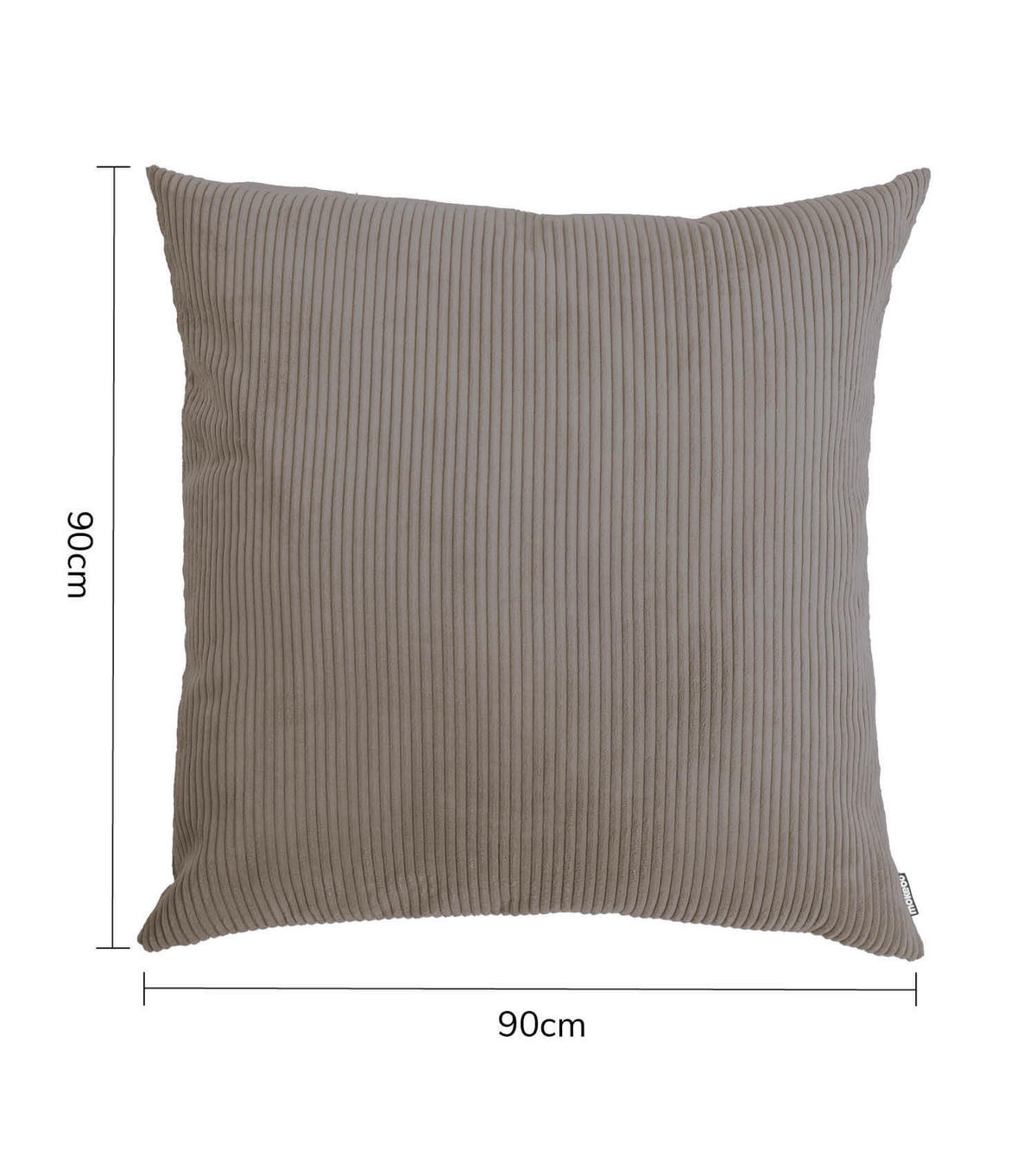 SOFAKISSEN Das Anschmiegsame - Taupe, Textil (90/10cm) - Mokebo