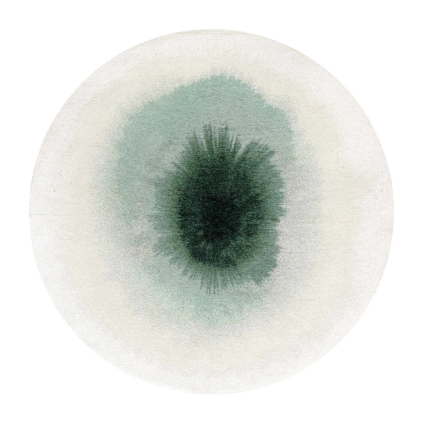 TEPPICH Green Day Meditation Drop 140/140 cm - Grün, Kunststoff/Textil (140/140cm) - Louis De Poortere