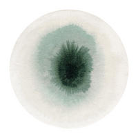 TEPPICH Green Day Meditation Drop 140/140 cm - Grün, Kunststoff/Textil (140/140cm) - Louis De Poortere