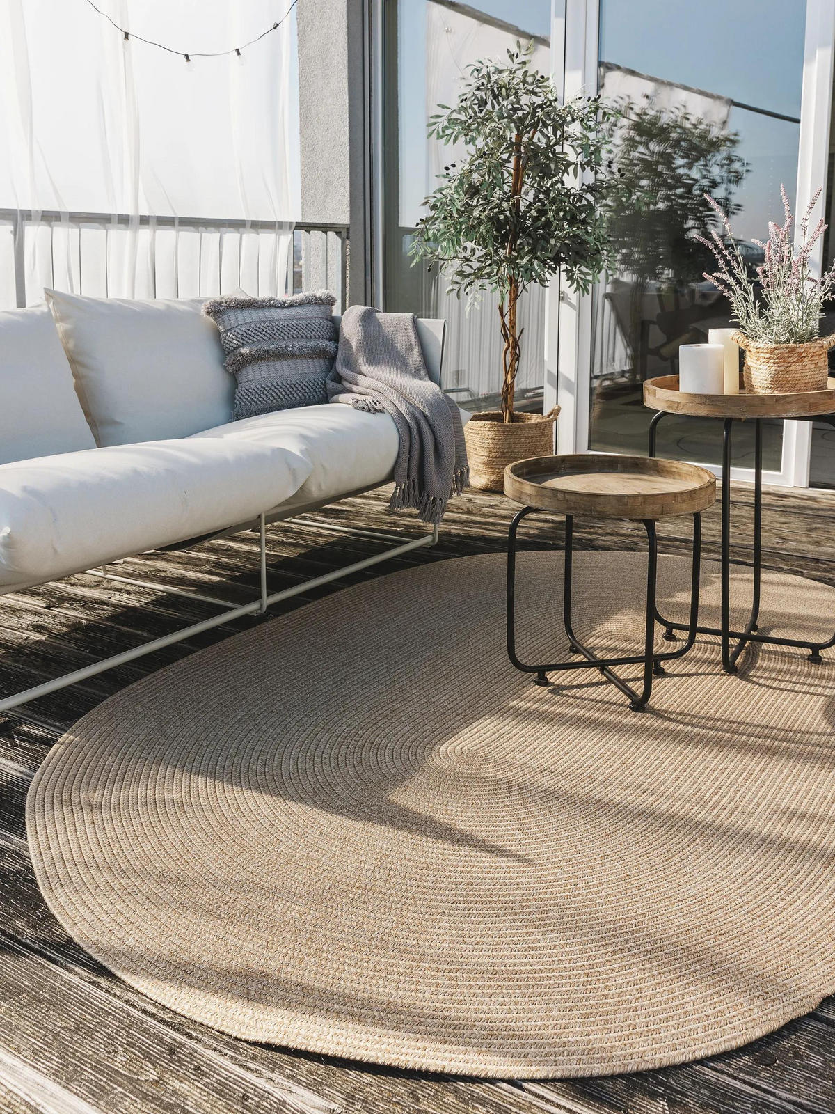 OUTDOORTEPPICH Nandi Beige 160x230 cm - Beige, Textil (160/230cm) - benuta Nest