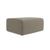 POUF Strukturstoff Stoff Beige - Beige/Schwarz, Kunststoff/Textil (90/80/60cm) - Makamii