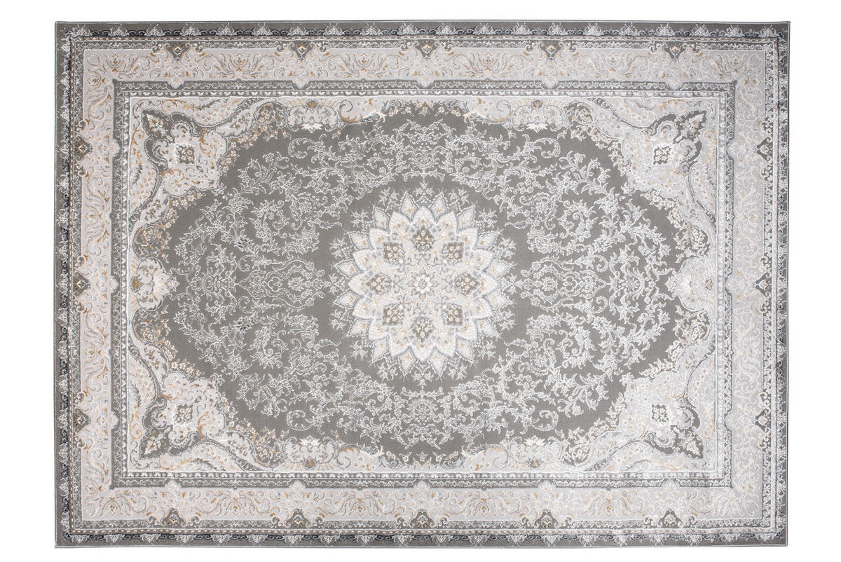 TEPPICH HERA Grau Beige 140/200 cm - Beige/Grau, Textil (140/200cm) - Tapiso