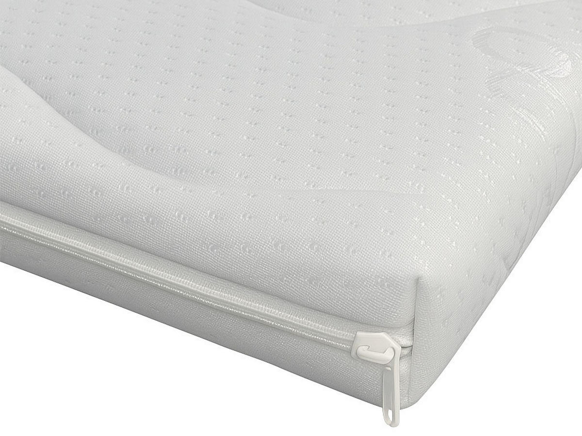 TOPPER - 2 Personen - stoff - weiß Koraga - Weiß, Textil (160/200cm) - Vente-Unique