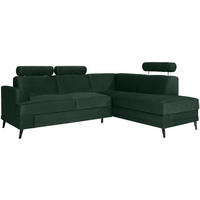 ECKSCHLAFSOFA Kordian rechts grün - Grün, Textil (250/200cm) - Beautysofa