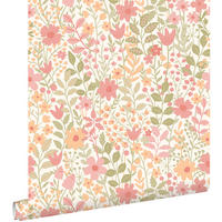 TAPETE Blumen 50 x 900 cm - Pink, Papier (50/900cm) - ESTAhome