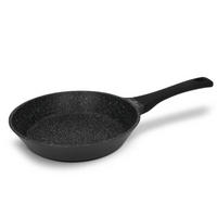 BRATPFANNE Black Stone Schwarz 45.5/25/8 cm Metall - Schwarz, Metall (25cm) - Mondex