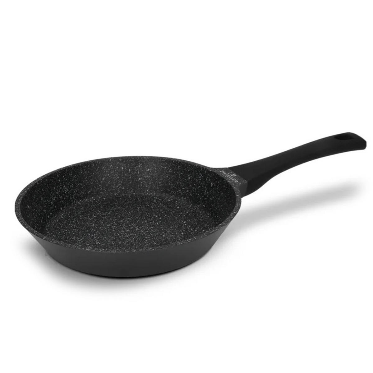 BRATPFANNE Black Stone Schwarz 45.5/25/8 cm Metall - Schwarz, Metall (25cm) - Mondex