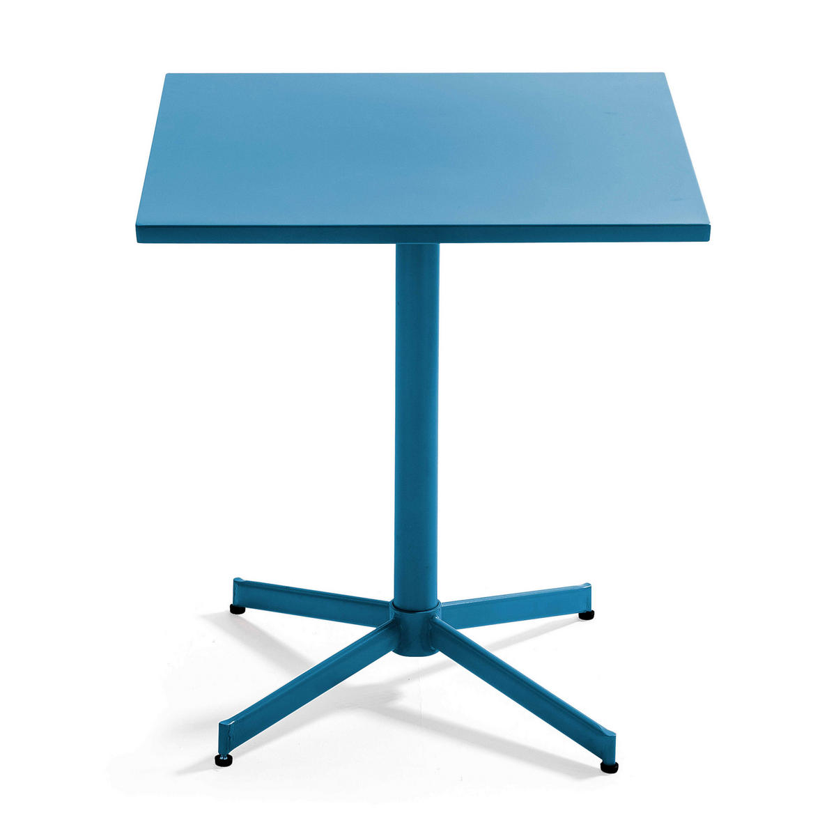 GARTENTISCH , klappbar, Pazifikblau - Blau, Metall (70/70/72cm) - Oviala