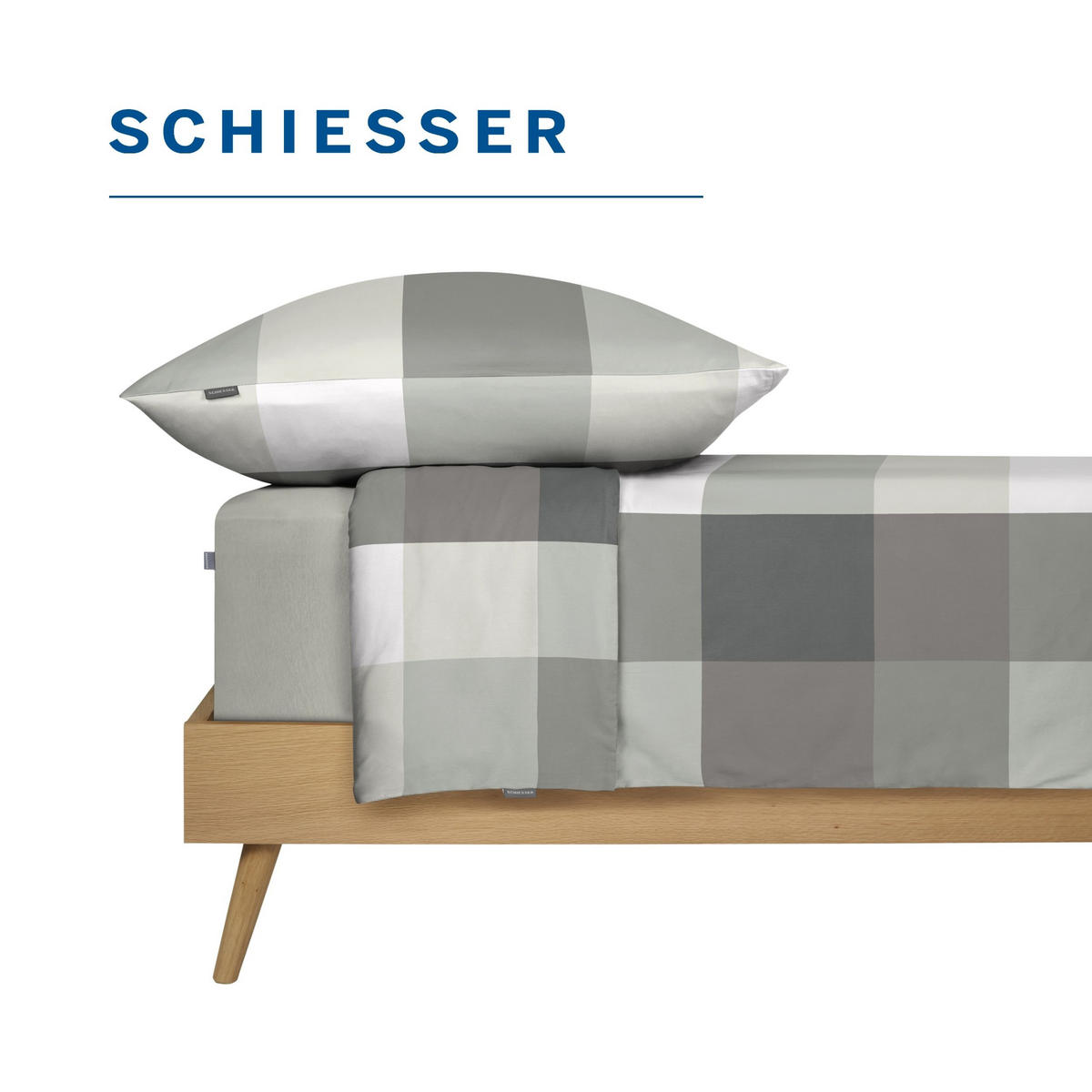 SPANNBETTLAKEN Jessi 100% Baumwolle 150x200 cm Helltaupe - Taupe, Textil (150/200cm) - SCHIESSER