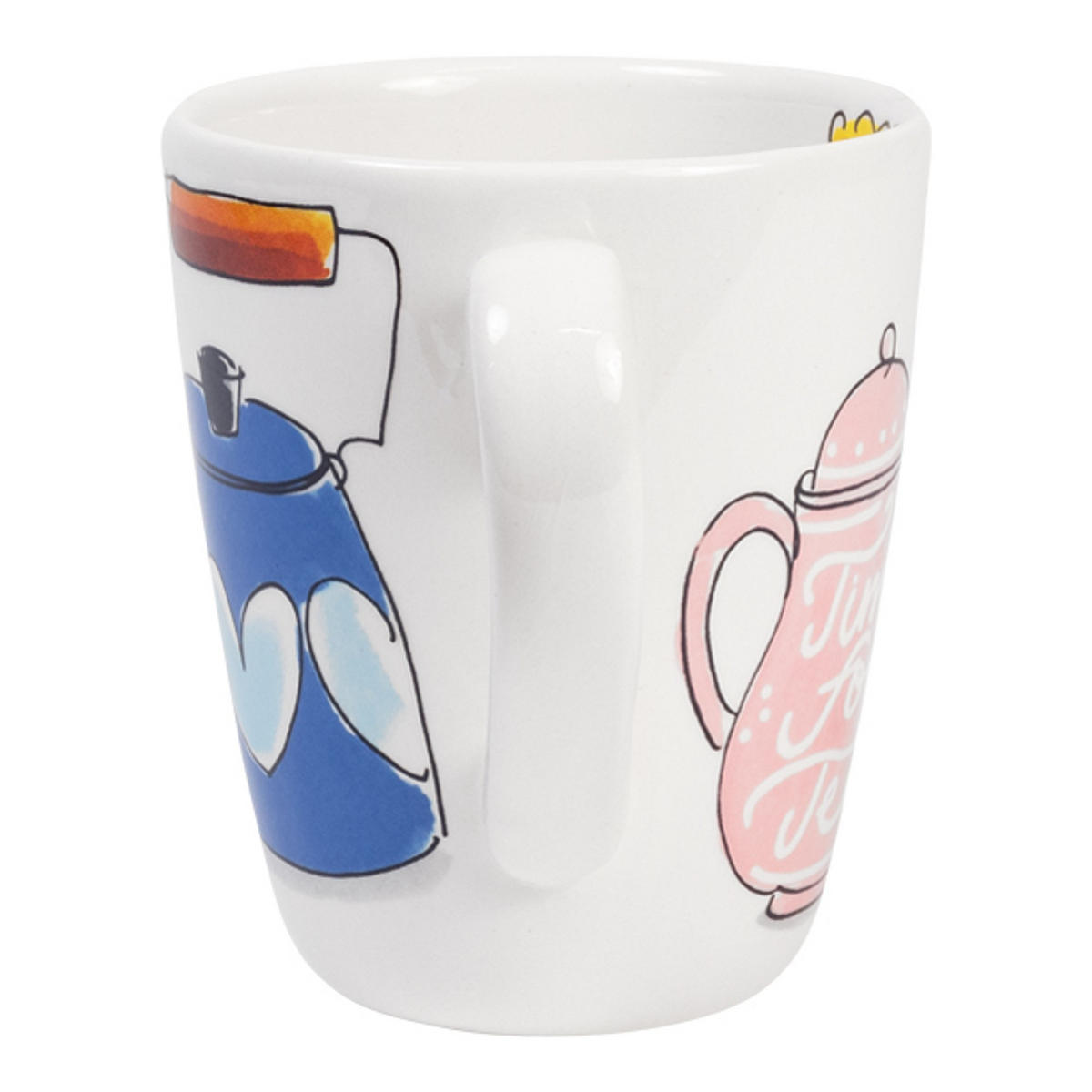 BECHER Gemütliche Tage - Zeit für Tee in Bunt - 350 ml - Multicolor, Keramik (0.35L) - Blond Amsterdam