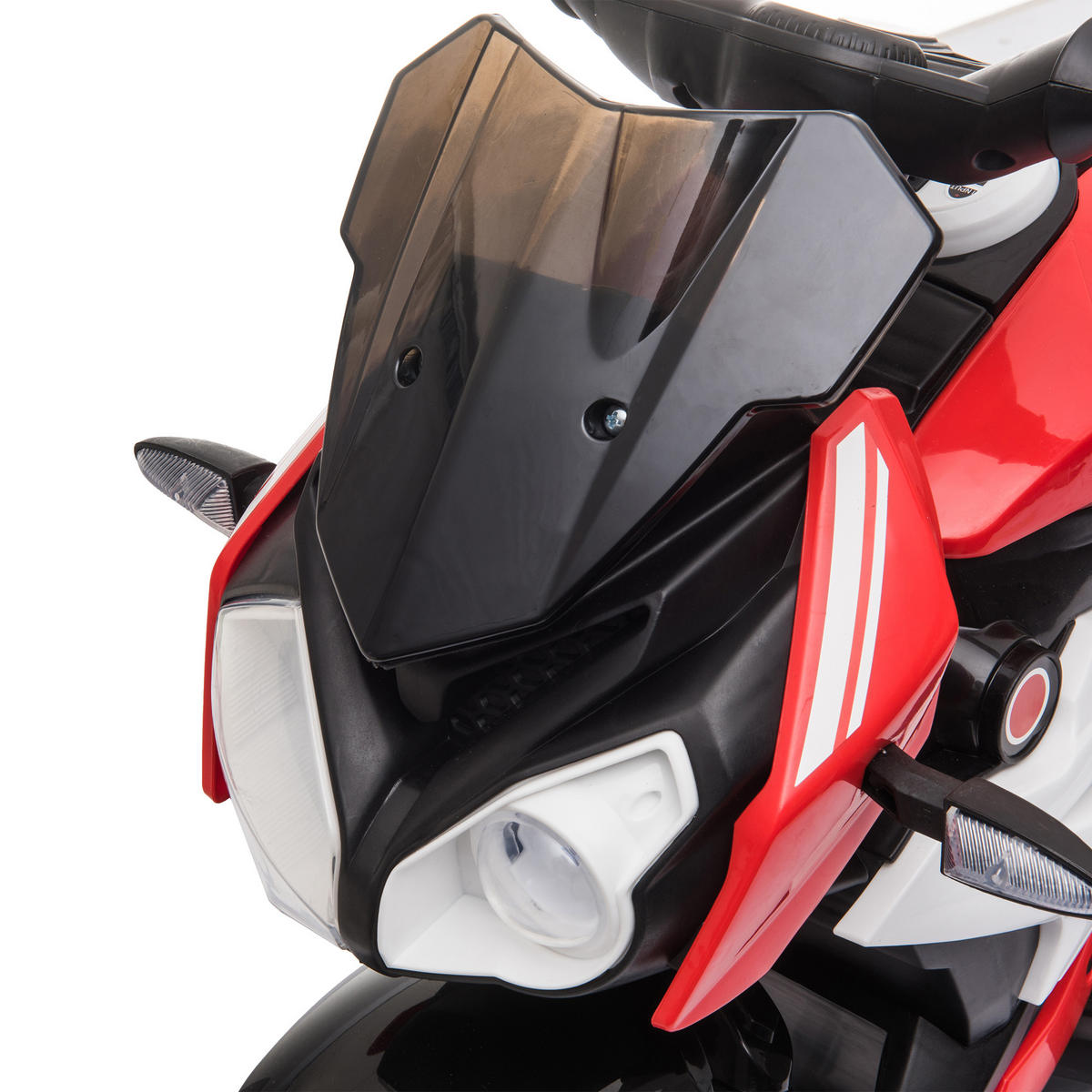 KINDER Elektromotorrad Kindermotorrad Kinderfahrzeug 3km/h - Rot/Schwarz, Kunststoff/Metall (86/42/52cm) - HOMCOM