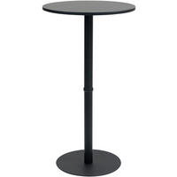 STEHTISCH rund 60 cm Holz schwarz/schwarz - Schwarz, Holz/Metall (60/60/110cm) - CLP