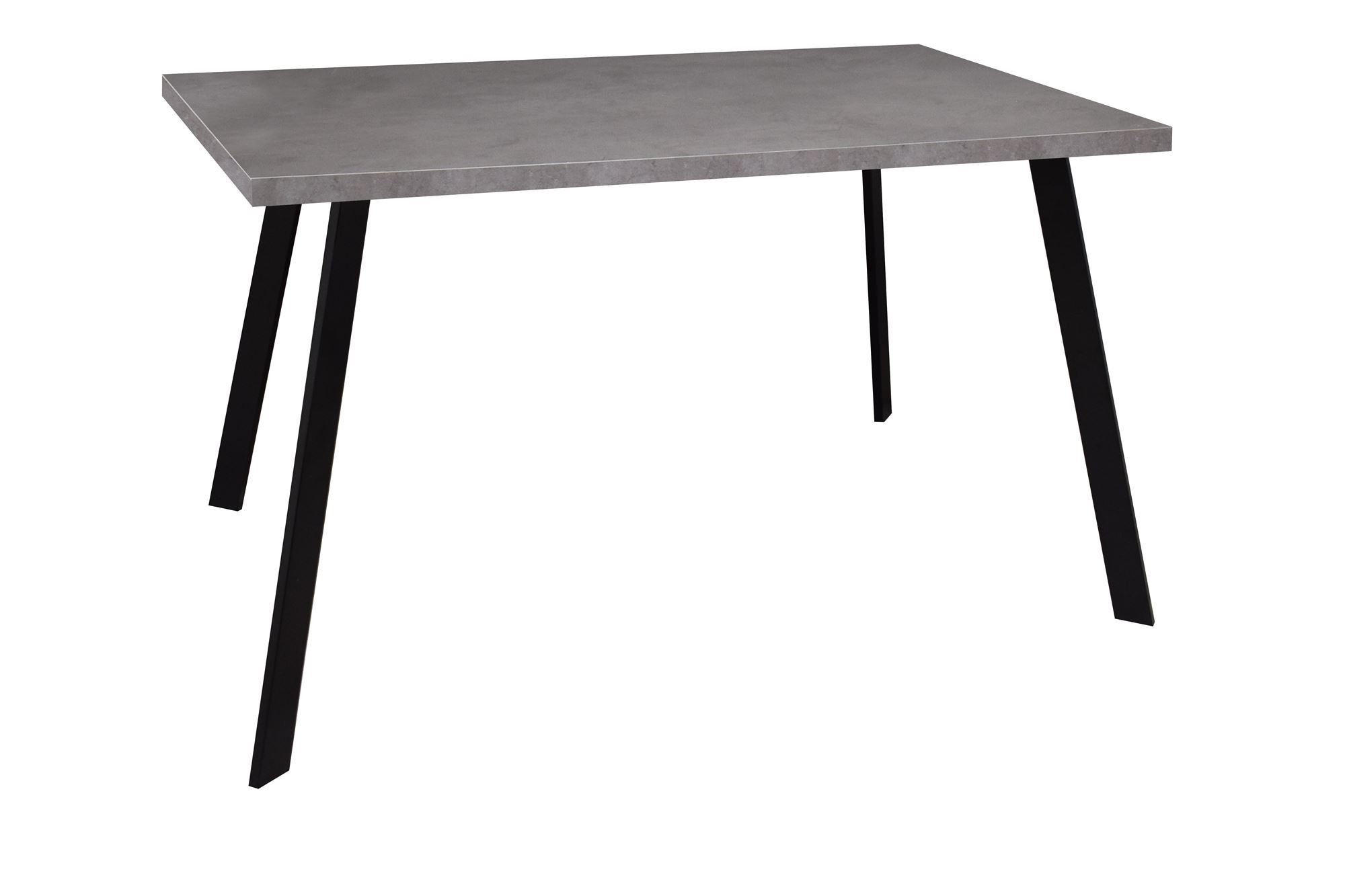 BARTISCH Eftychia 120x50x75 schwarz matt/graphit - Grau, Metall (50/75/120cm) - 58aufmkessel