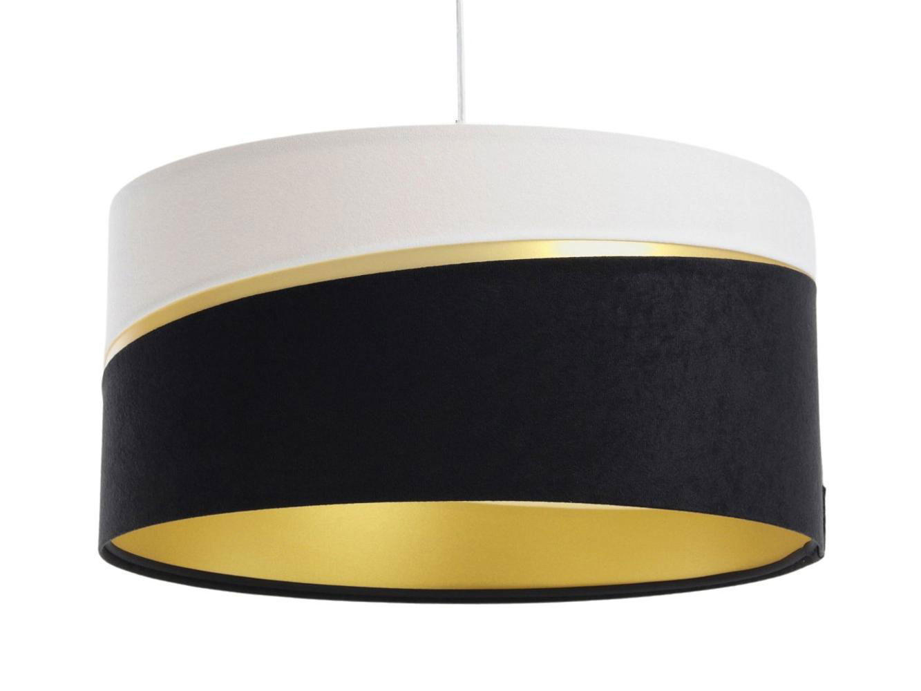 HÄNGELEUCHTE Schwarz 50/25 cm - Schwarz/Weiß, Kunststoff (50/0.4/25cm) - ONZENO