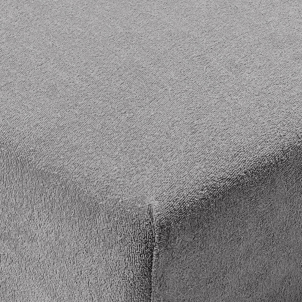 FROTÉ napínacie prestieradlo s certifikátom Oeko-TEX, 90x200x27cm, Grau - sivá, textil (90/200cm) - Blumtal