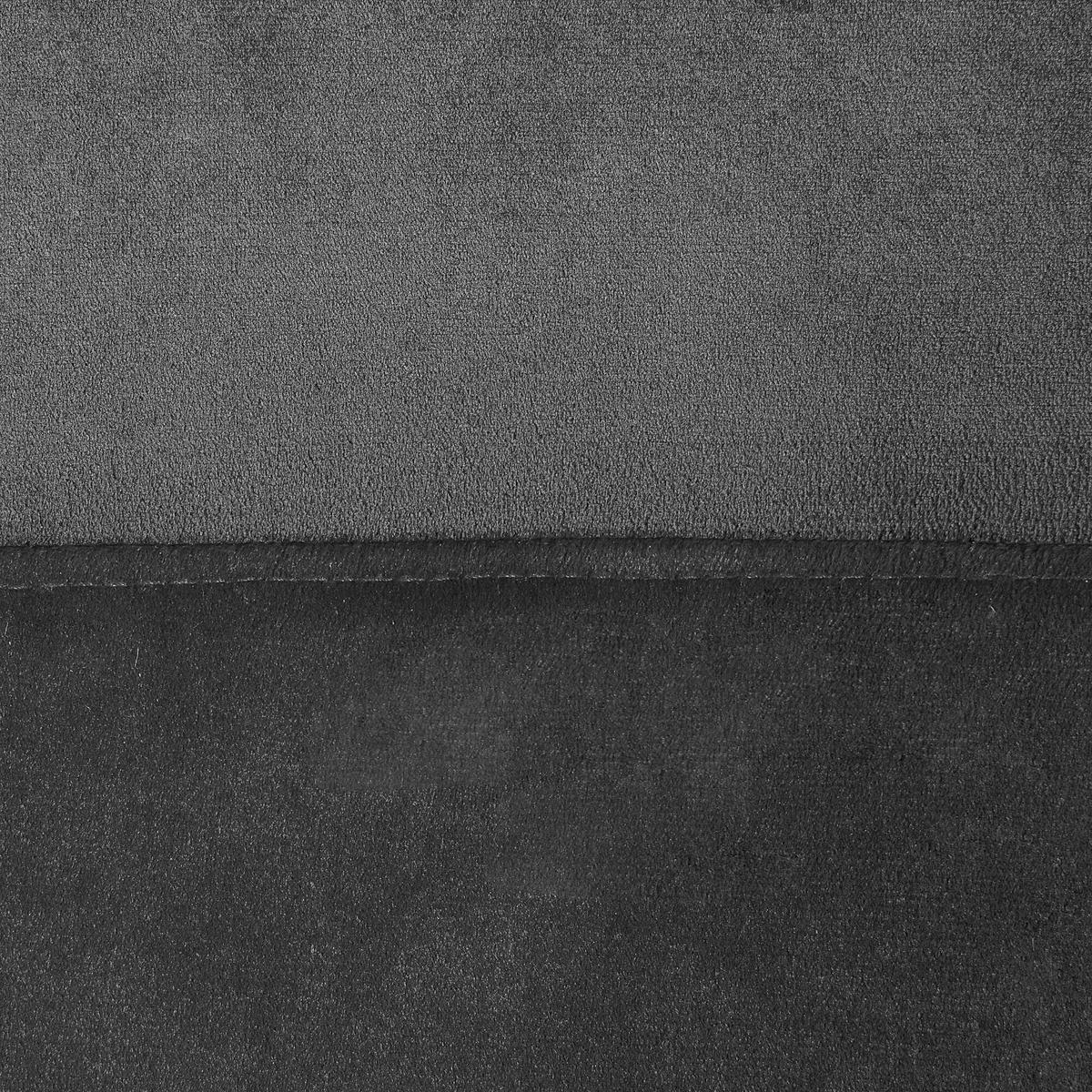 SCHAUKELSESSEL Samtstoff Dunkelgrau Ellan - Hellbraun/Schwarz, Textil (71/97/90cm) - Beliani