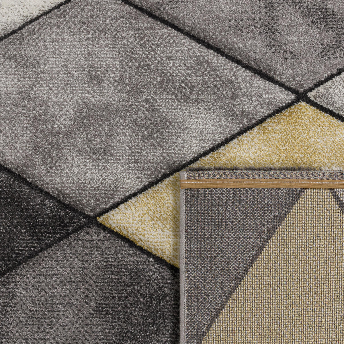 KURZFLORTEPPICH 60/110 cm Lara 238 - Gelb, Textil (60/110cm) - Paco Home