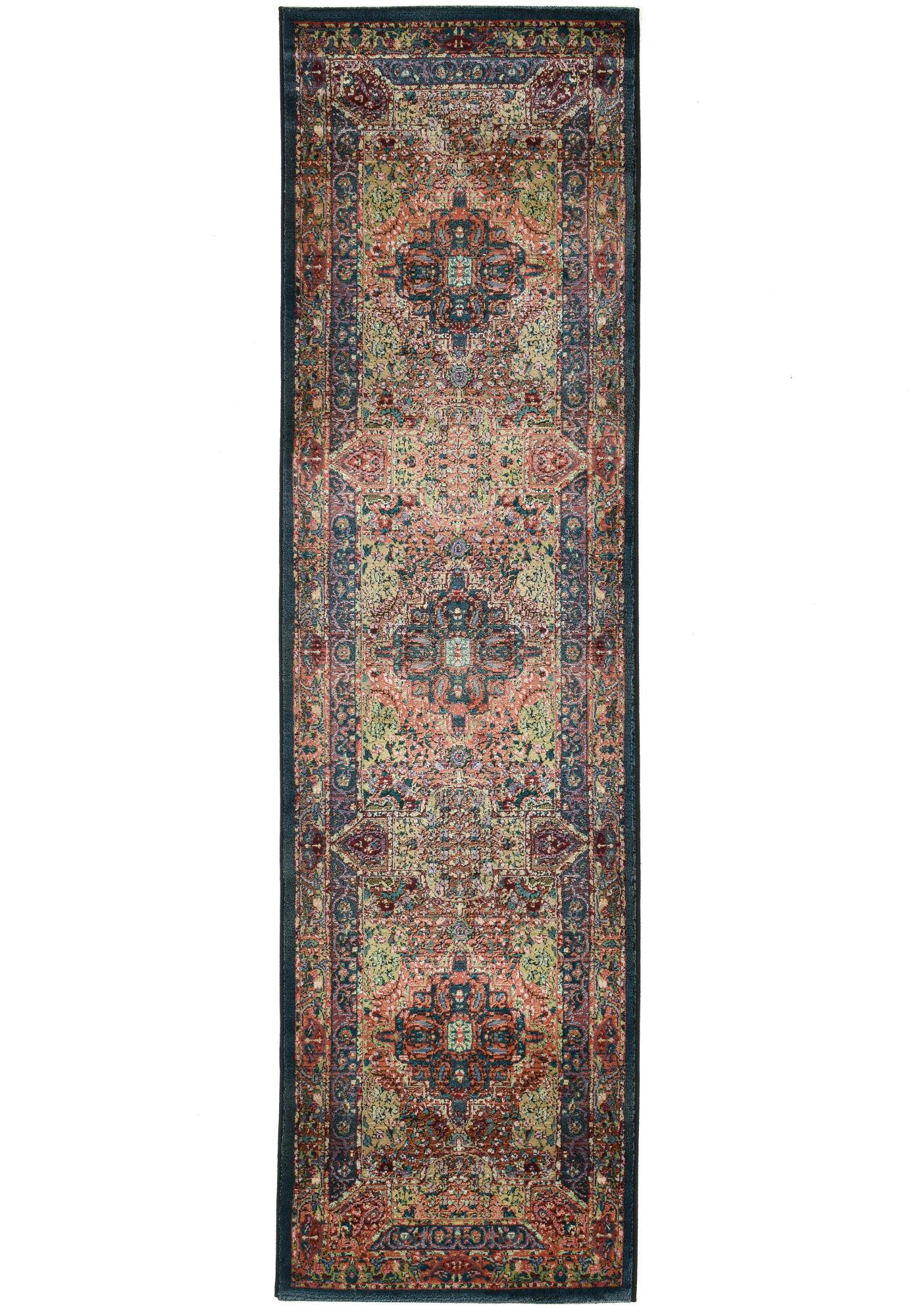 Theko Webteppich Mehrfarbig 68x235 cm