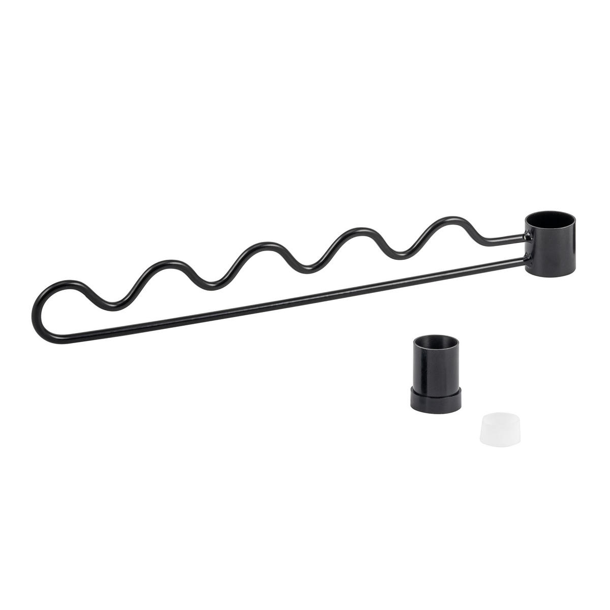 ZUSATZ-RANKHILFE, Metall, schwarz - Schwarz, Metall (4/3/30cm) - bremermann