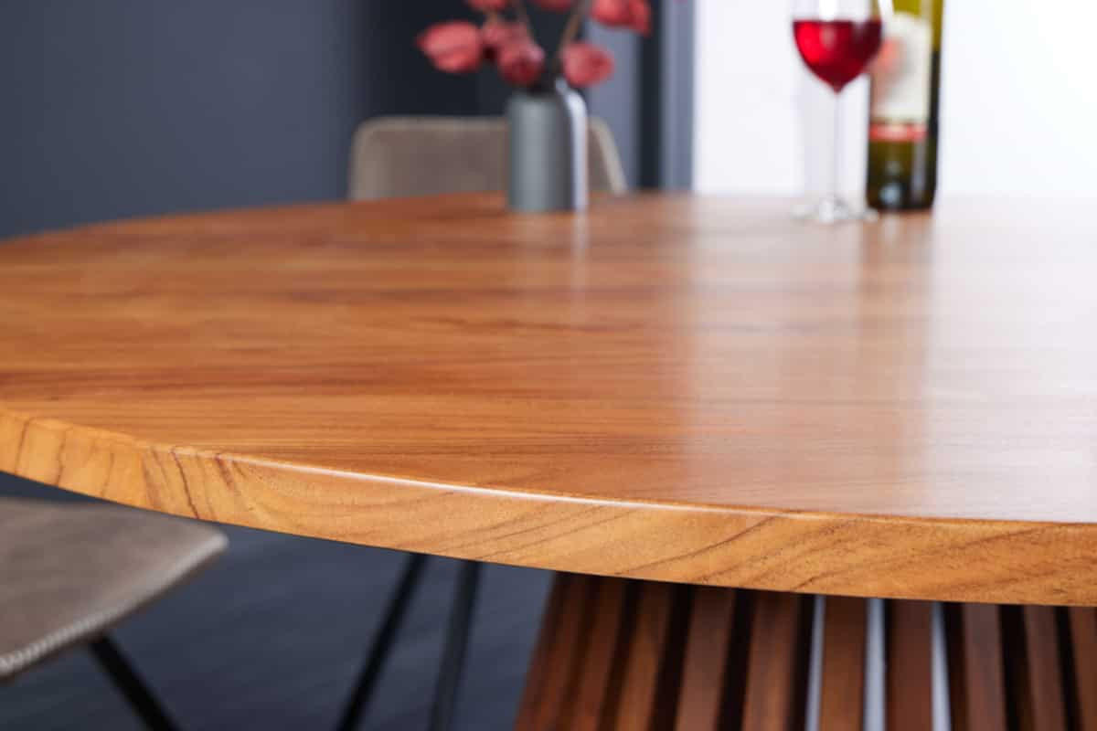 ESSTISCH MAISON JADE rund Akazie Natur 130cm - Braun, Holz (130/130/77cm) - riess-ambiente