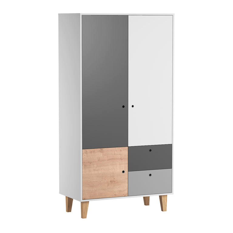 SCHRANK Holz - Braun, Holzwerkstoff (103.5/201.5/55cm) - Petits-meubles