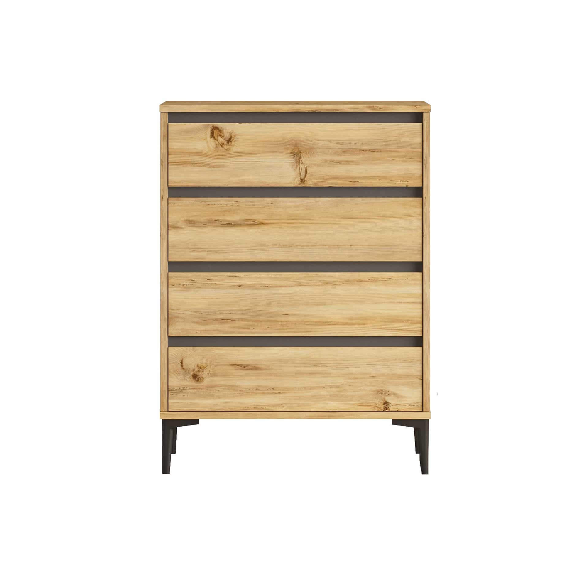 KOMMODE 72/45/98,5 cm - Braun, Holz (72/98.5/45cm) - Mobili Rebecca