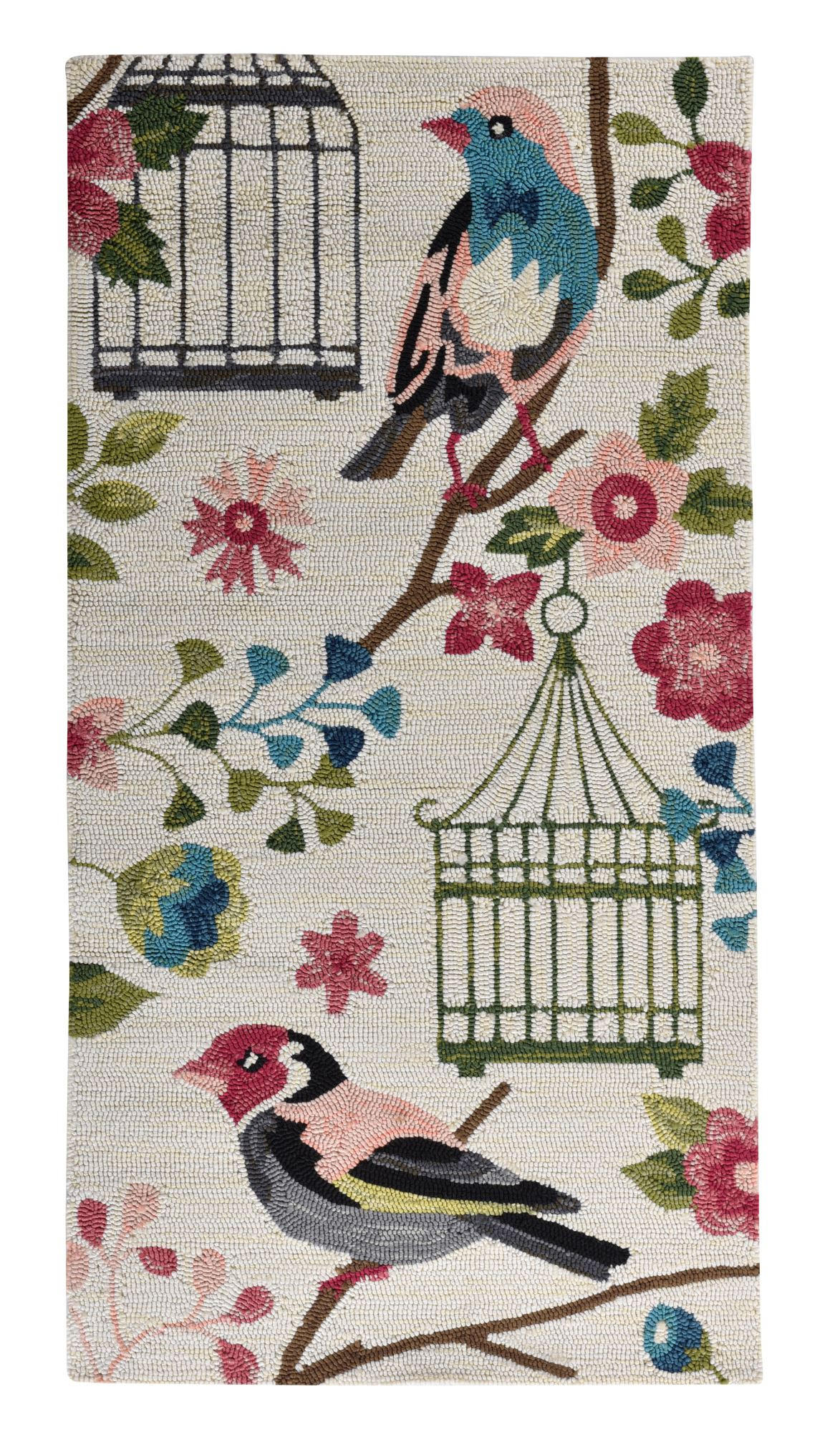 OUTDOORTEPPICH Rosetta 70x140 cm - Weiß, Textil (70/140cm) - Gino Falcone
