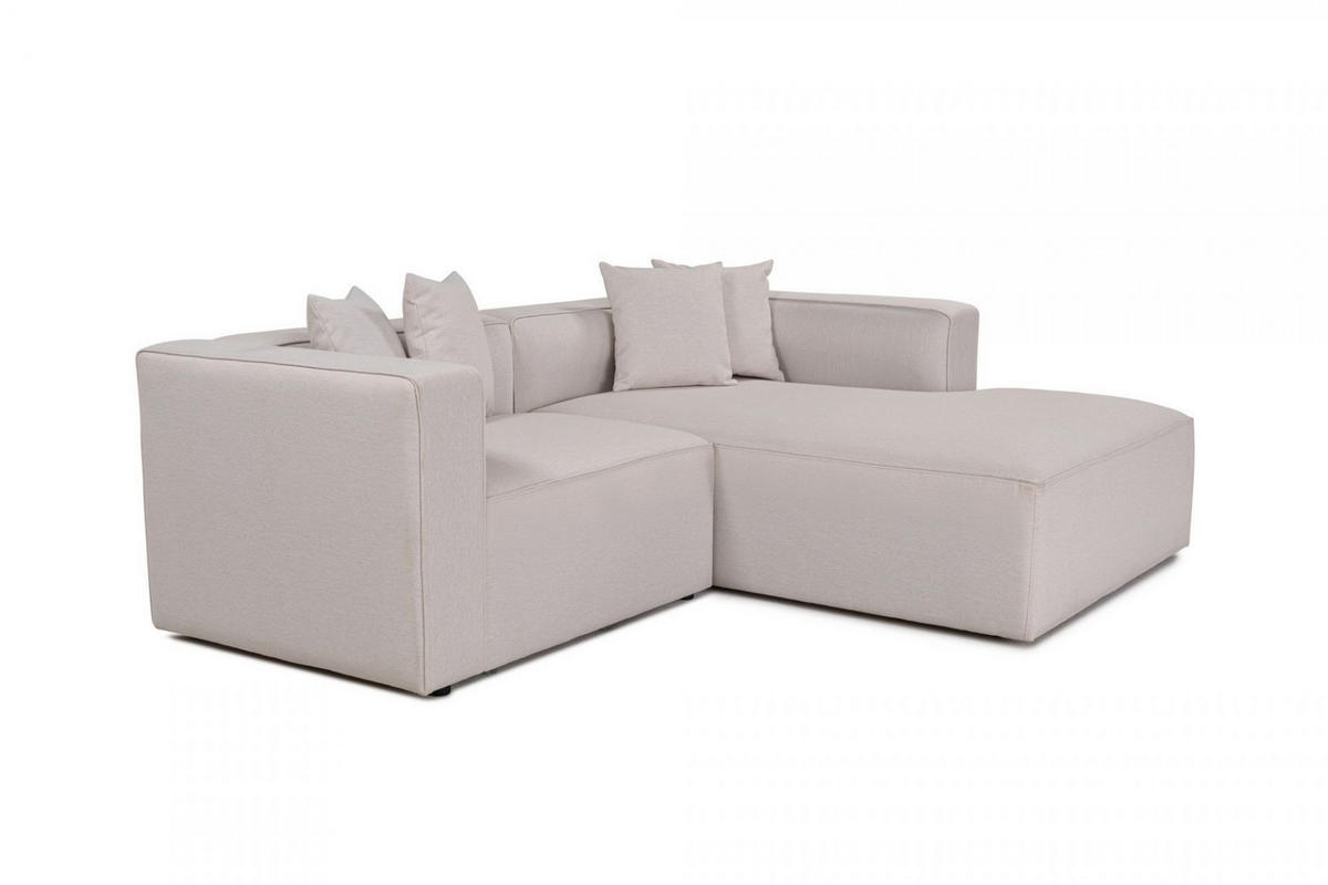 ECKSOFA breites XL-Design - Schwarz/Grau, Holz/Kunststoff (180/230cm) - myHomelando