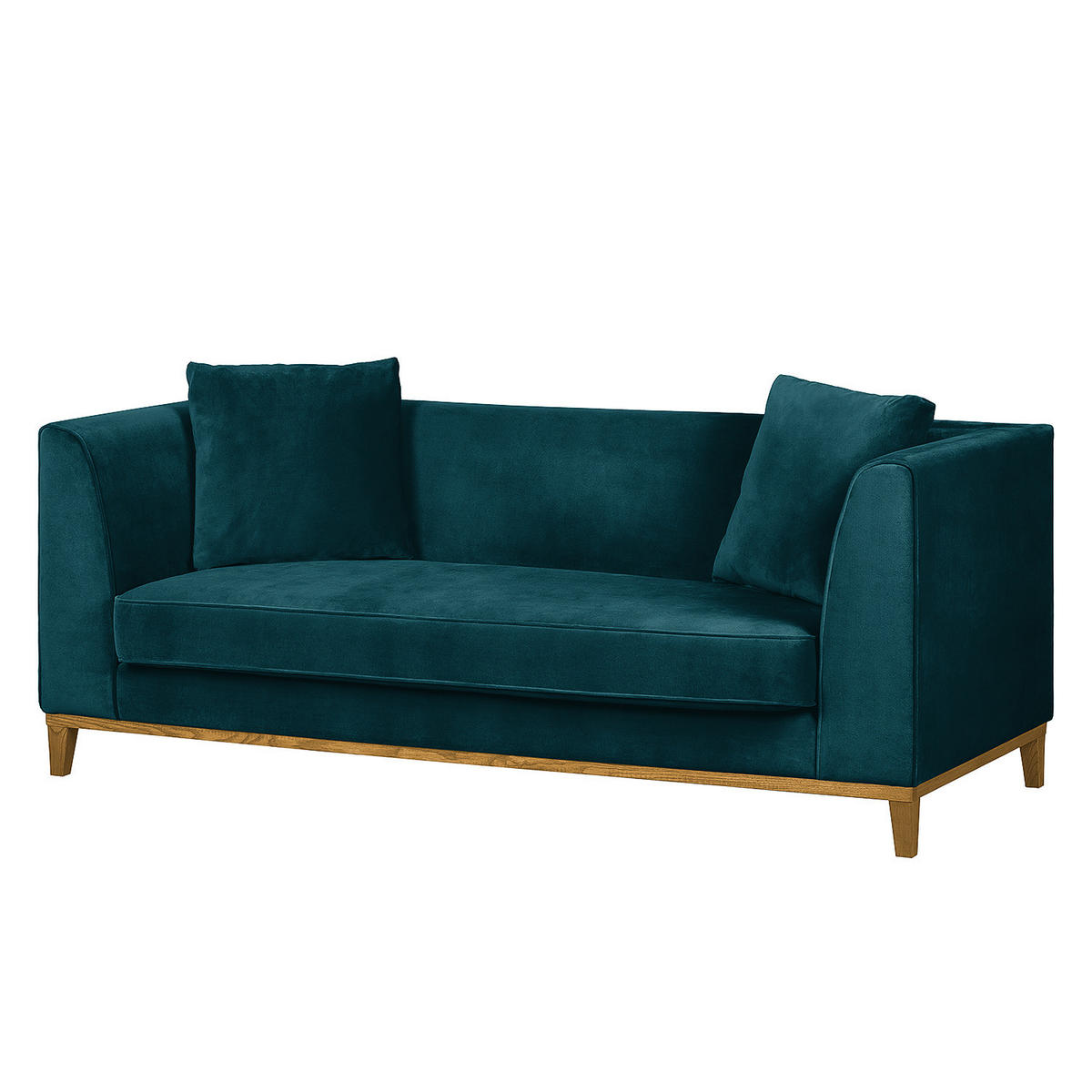 3-SITZER SOFA - Petrol, Textil (201/79/82cm) - home24