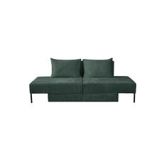 SOFA Mit Schlaffunktion MOOKA 4in1-Multifunktions-System Stoff Velo Grün - Grün, Holz/Textil (240/87/103cm) - Kaiser Möbel