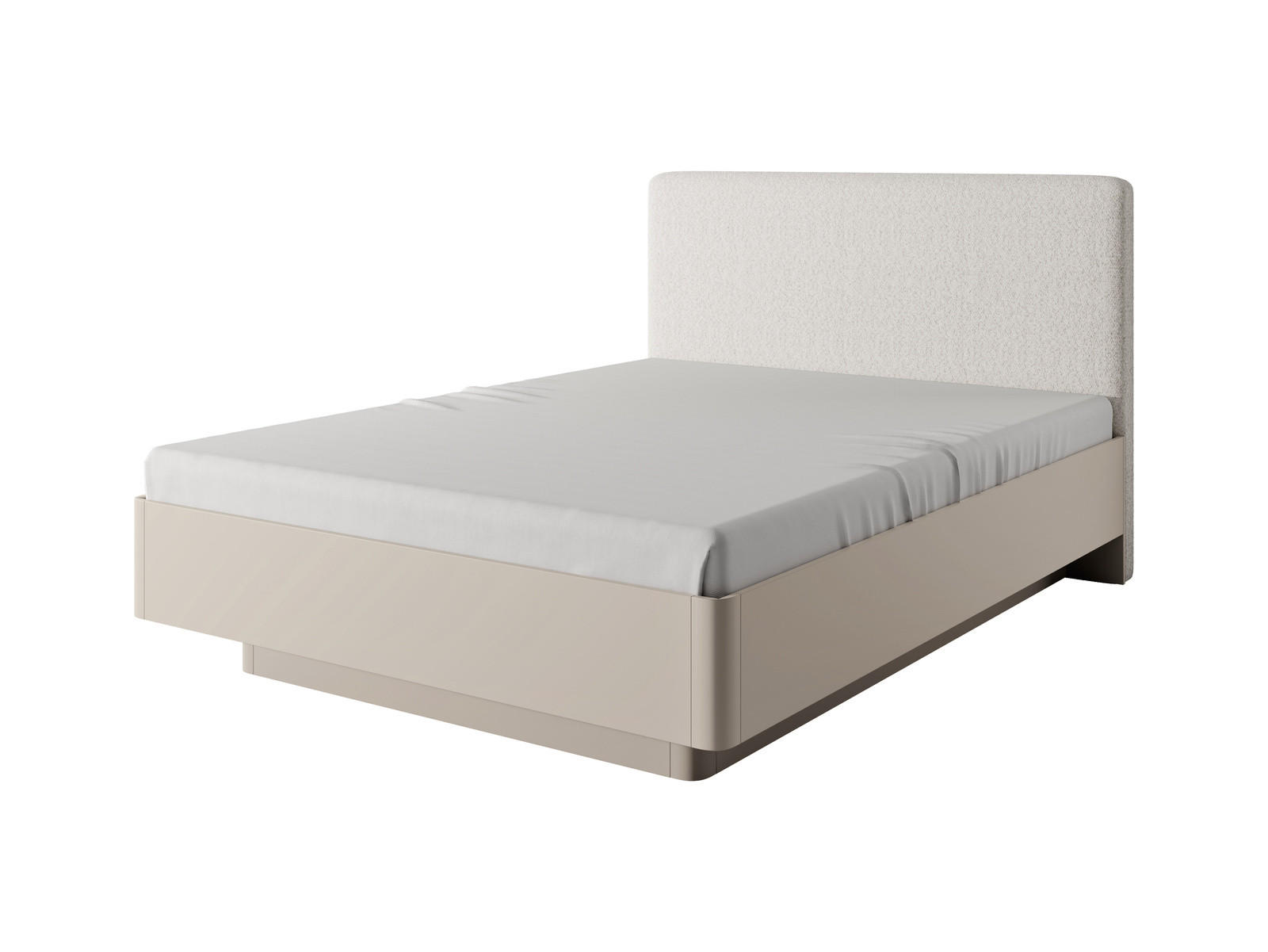 BETT Flore Beige 160x200 cm - Metallrahmen - Bettkasten - Gasdruckfedern - Beige, Holzwerkstoff/Textil (160/200cm) - Ravio