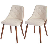 ESSZIMMERSTUHL Beige 2er-Set - Beige, Textil (50/82/53cm) - MCW