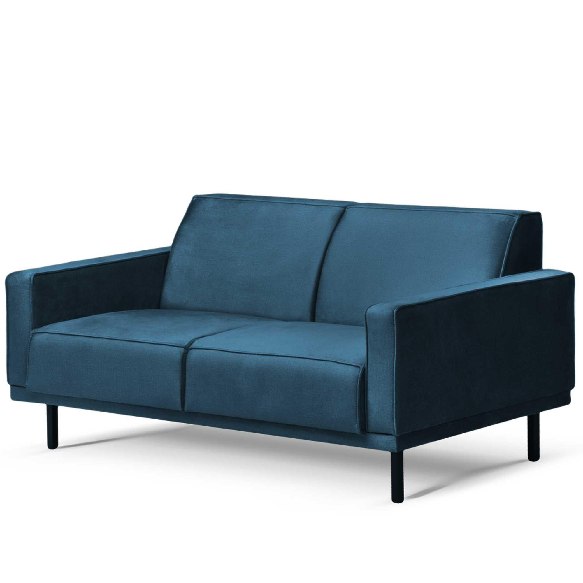 EINZELSOFA BARO 2-Sitzer,Blau - Blau, Holz/Textil (150/71/81cm) - KONSIMO®