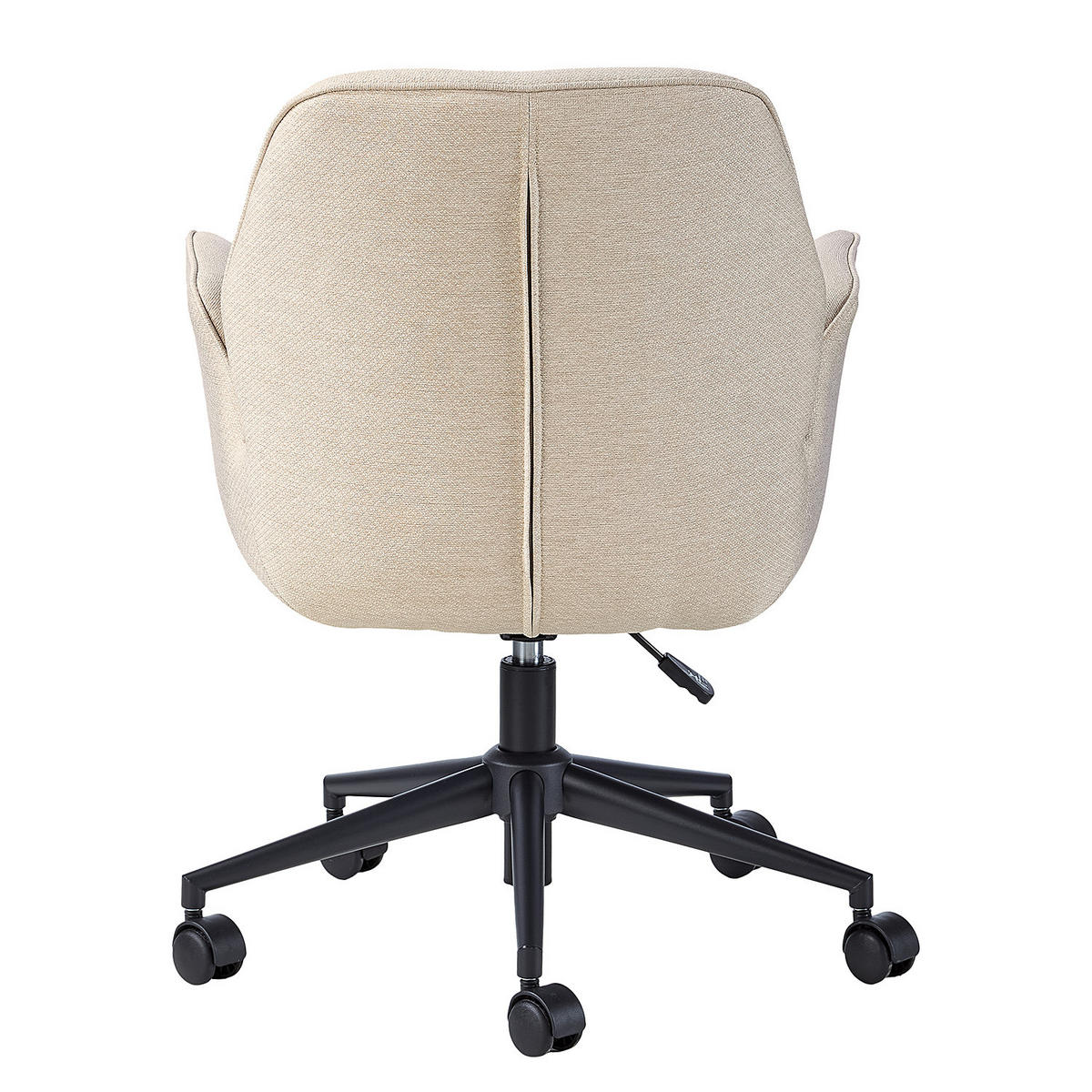 BÜROSTUHL - Beige, Webstoff / Stahl , 61/91/59 cm - Beige, Textil (61/91/59cm) - home24