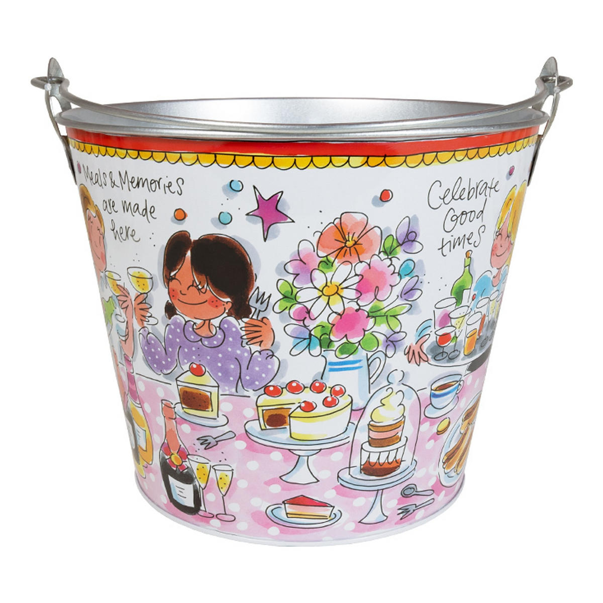DOSEN Eiskübel Bleib kühl in Bunt - 24 x 21,5cm - Multicolor, Metall (24/21.4cm) - Blond Amsterdam