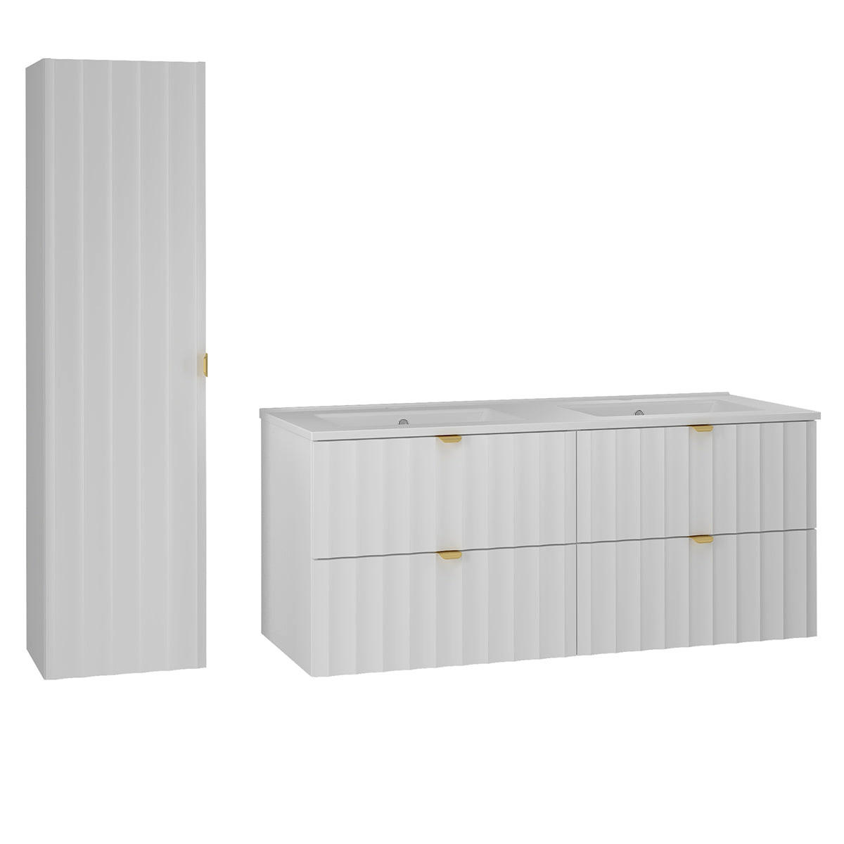 Petits-meubles KOUPELNOVÝ NÁBYTEK 120cm Lexa 2er-Set Bílá