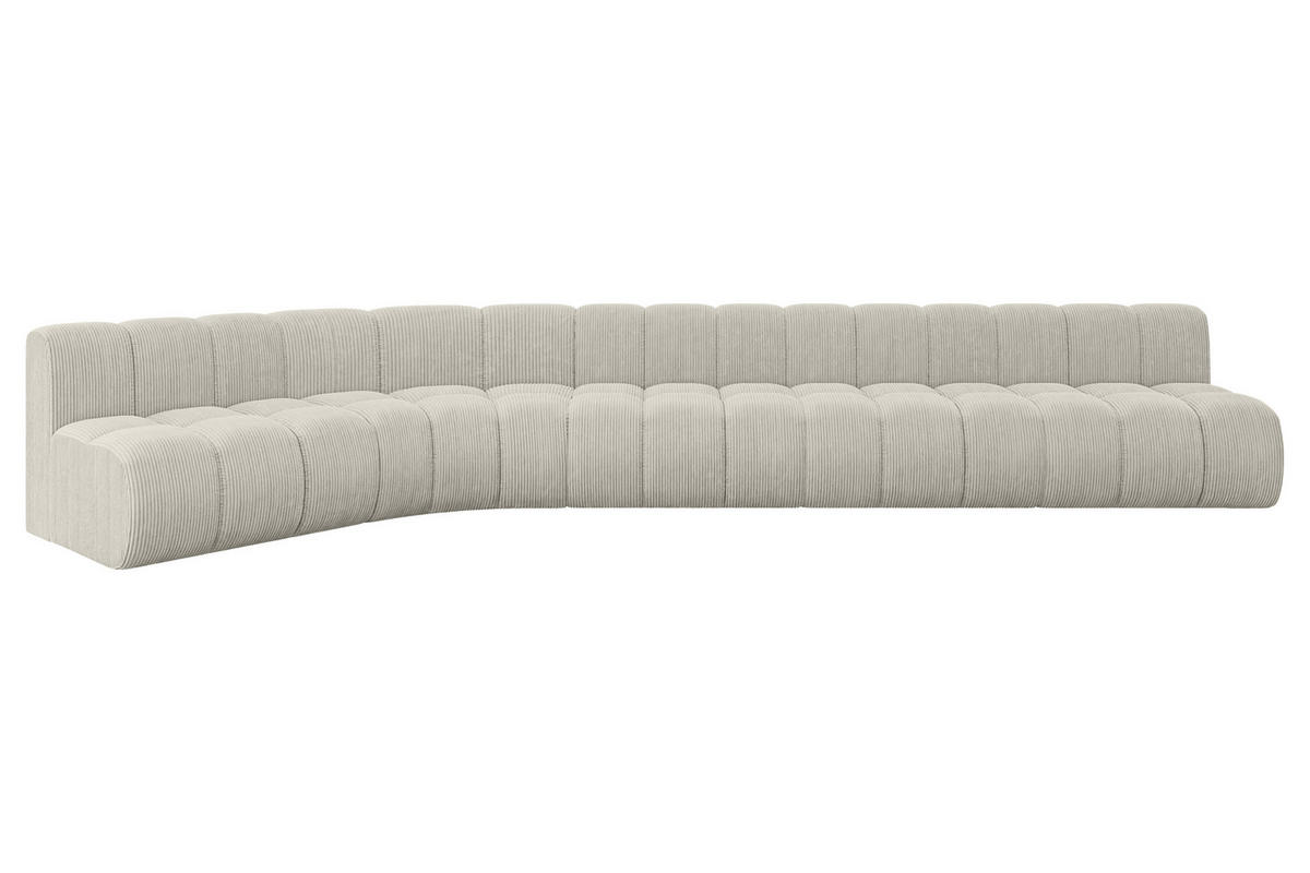 ECKSOFA modulares Sofa Montra-L3 - 472x174x70 cm Hellgrau - Hellgrau, Holzwerkstoff/Textil (472/174cm) - ALTDECOR