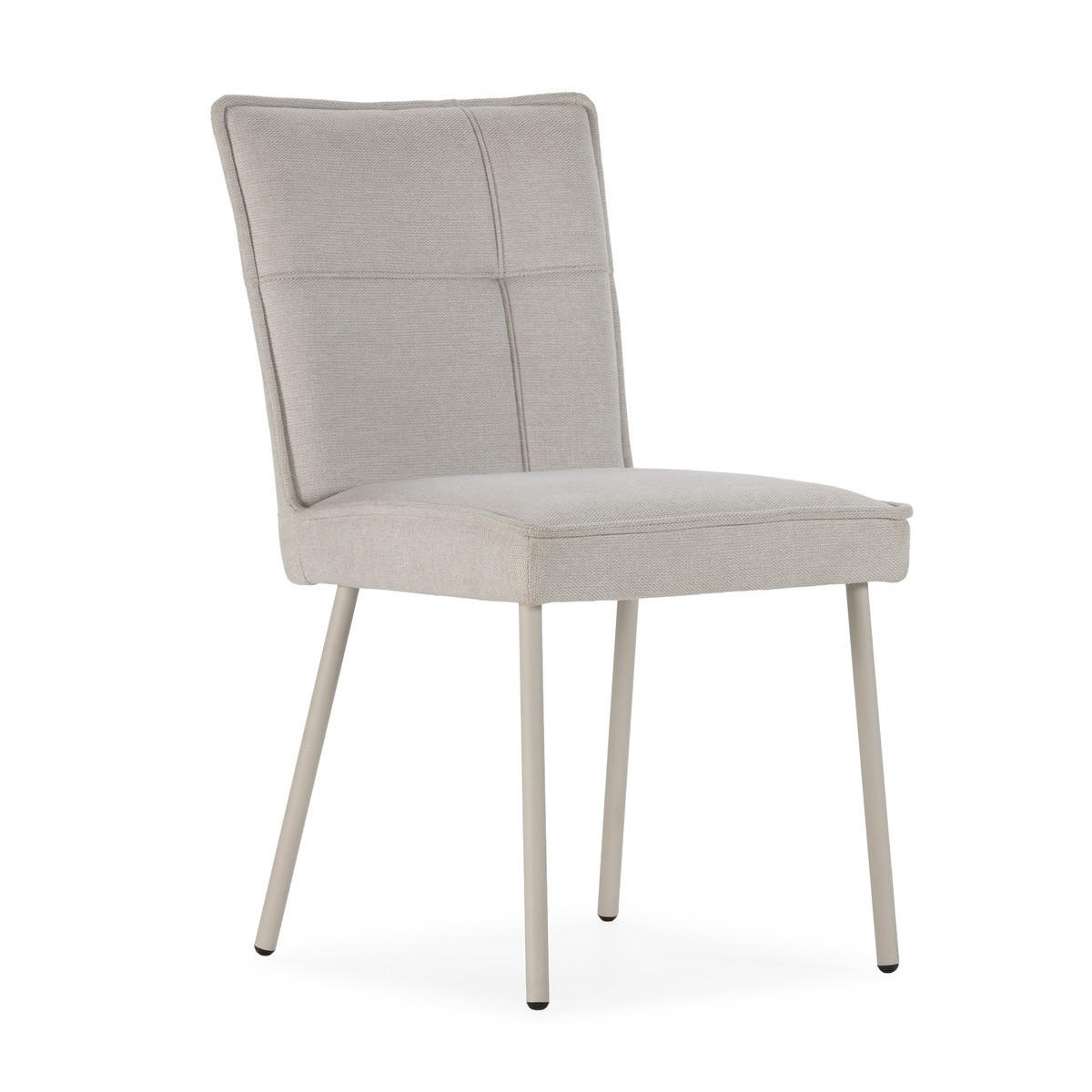 ESSZIMMERSTÜHLE STOFF 2er set 60/50,5/60 cm - Creme, Textil (60/50.5/49.5cm) - Calicosy