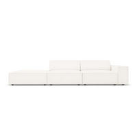 LINKES-SOFA Jodie aus Boucle beige 3 Sitzplätze - Beige, Textil (102/70/262cm) - Micadoni