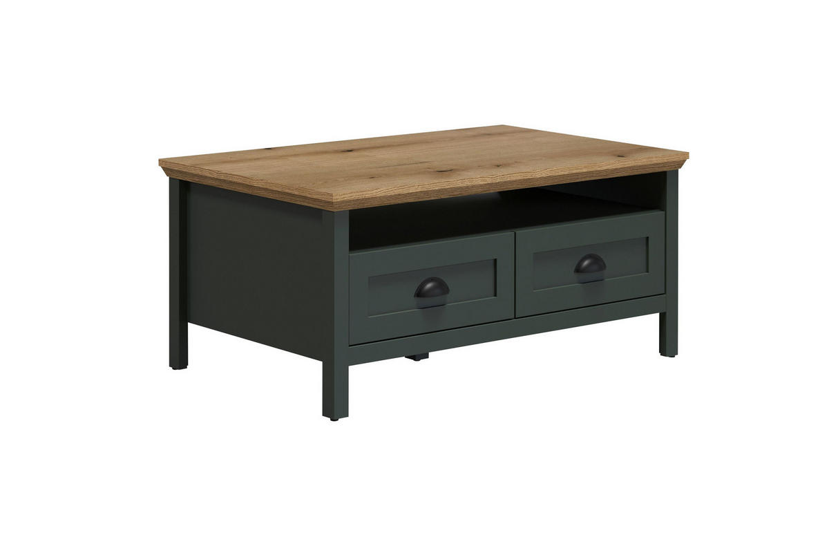 ESSTISCH Stanton Grün - Grün, Holzwerkstoff (45/101/101cm) - Trendteam