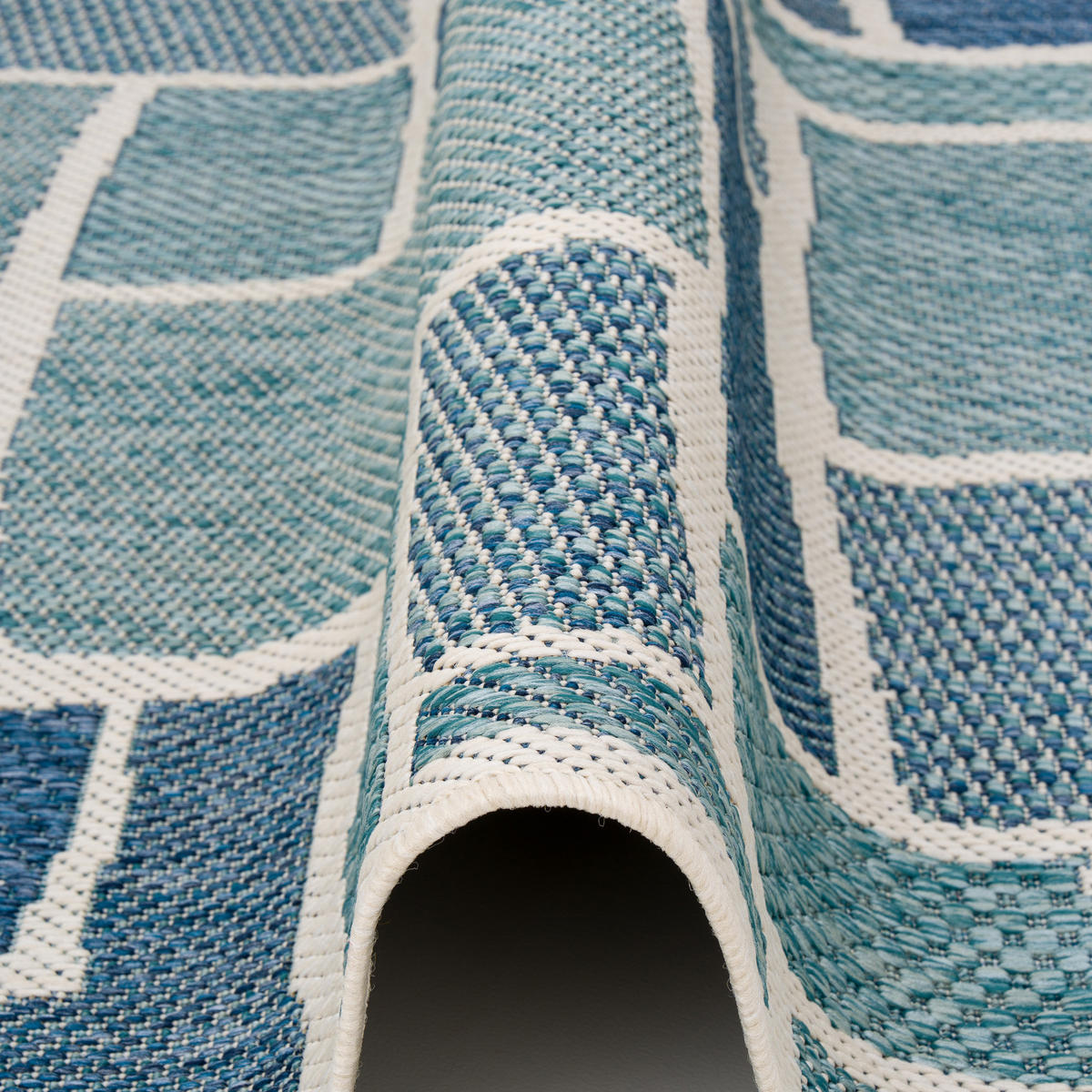 IN- UND OUTDOOR TEPPICH CARPETTO - Türkis, Textil (120/170cm) - Pergamon