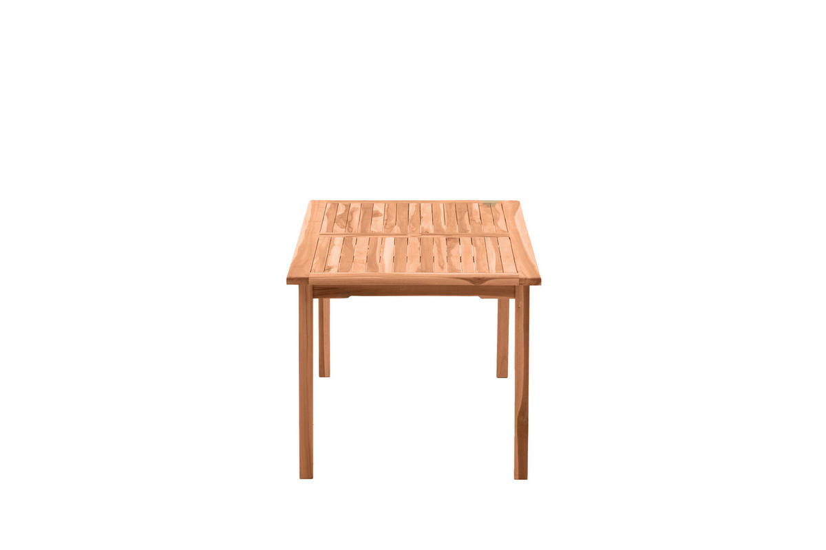 GARTENTISCH Teaka für 4-6 Personen, 150x90 cm,Teakholz - Naturfarben, Holz (90/150/75cm) - TPFGarden