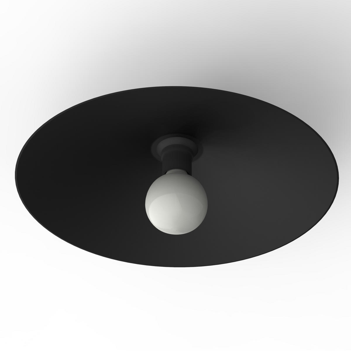 DECKENLEUCHTE - Dunkelbraun, Metall (40/40/14cm) - Lumicom
