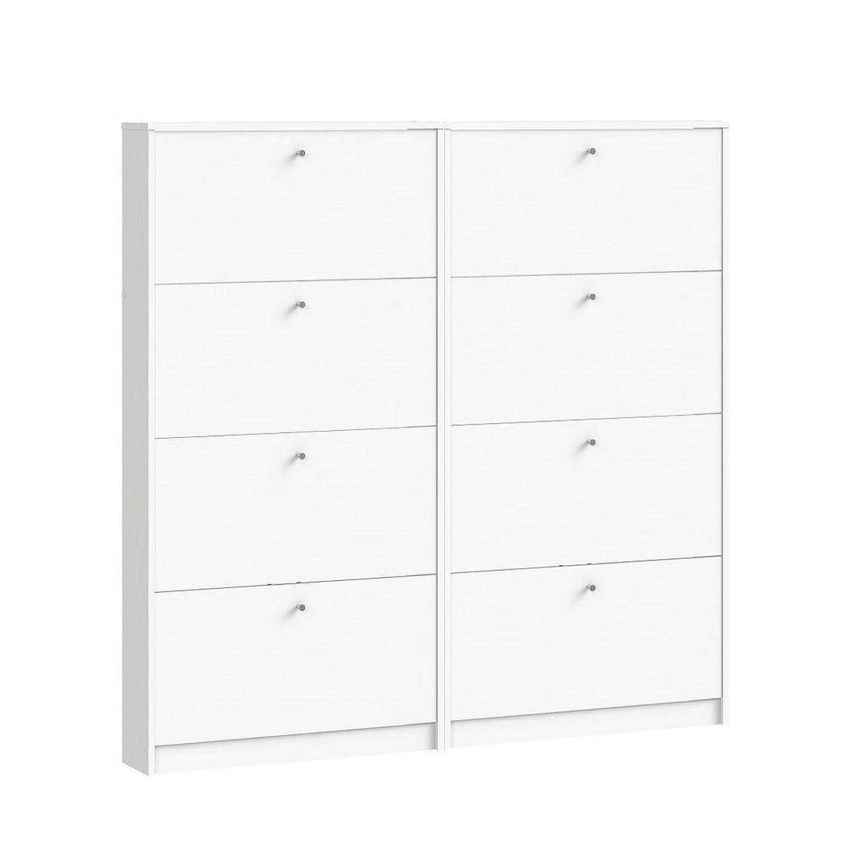 SCHUHKIPPER weiß - Weiß, Holzwerkstoff (150/148/17cm) - ebuy24