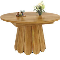 ESSTISCH aus MDF 118(158)x118x76,8 cm Braun ausziehbar mit ovaler Erweiterung und Holzoptik - Braun, Holzwerkstoff (118/118/76cm) - Modfu